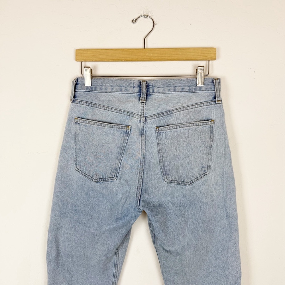 Agolde Light Blue Straight Leg Jeans - Picture 7 of 12